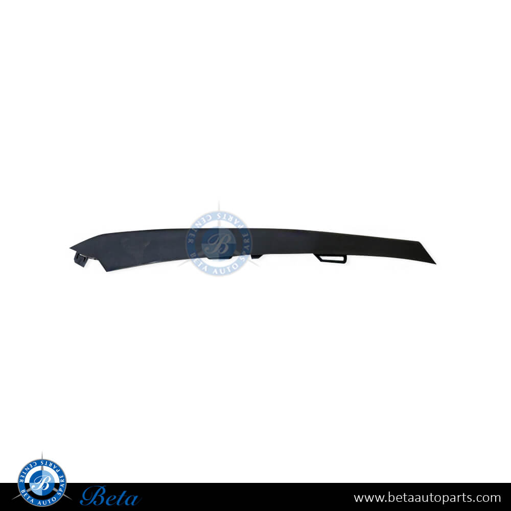 Right Side Fog Lamp Cover Upper Moulding - Basic for Porsche Cayenne 2015-2017 models, Part Number 95850568640 Right Side Fog Lamp Cover Upper Moulding - Basic for Porsche Cayenne 2015-2017 models, Part Number 95850568640